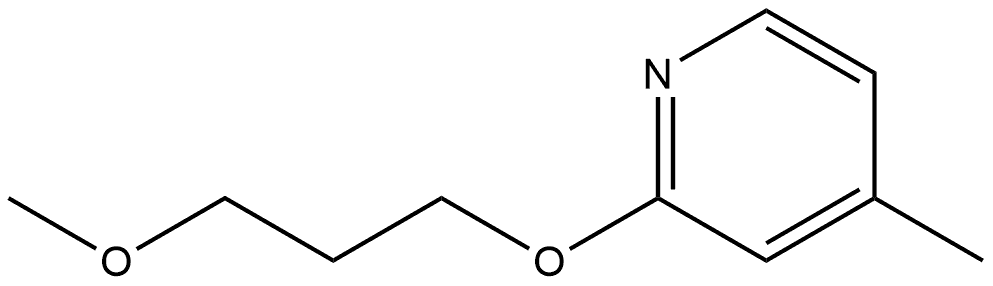 Pyridine, 2-(3-methoxypropoxy)-4-methyl- Structure