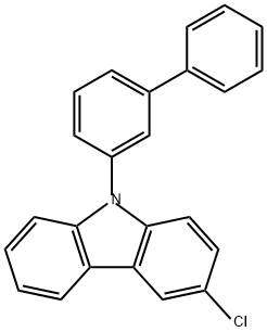 9H-Carbazole, 9-[1,1'-biphenyl]-3-yl-3-chloro- Structure