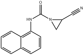 1-Aziridinecarboxamide, 2-cyano-N-1-naphthalenyl- Structure