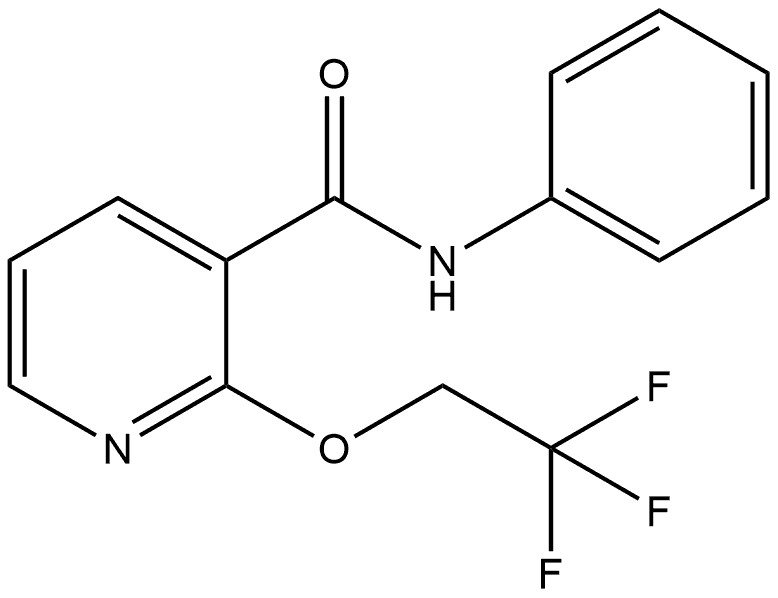 N-Phenyl-2-(2,2,2-trifluoroethoxy)-3-pyridinecarboxamide Structure
