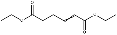 2-Hexenedioic acid, 1,6-diethyl ester Structure