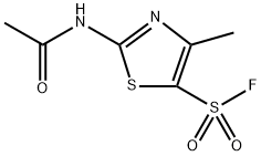 5-Thiazolesulfonyl fluoride, 2-(acetylamino)-4-methyl- Structure