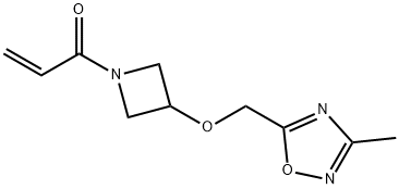 1-[3-[(3-Methyl-1,2,4-oxadiazol-5-yl)methoxy]-1-azetidinyl]-2-propen-1-one Structure