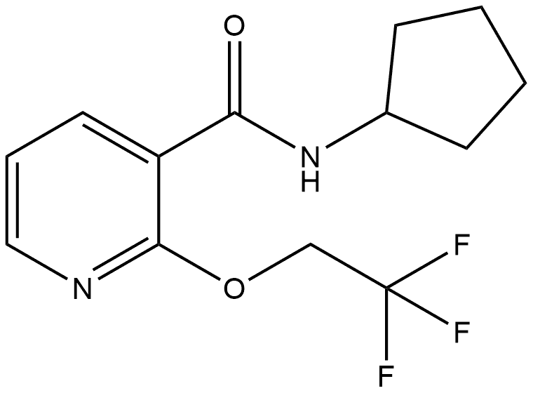 N-Cyclopentyl-2-(2,2,2-trifluoroethoxy)-3-pyridinecarboxamide Structure