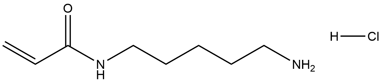 2-Propenamide, N-(5-aminopentyl)-, hydrochloride (1:1) Structure