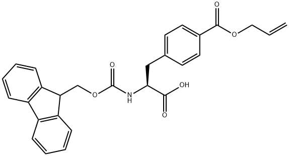 L-Phenylalanine, N-[(9H-fluoren-9-ylmethoxy)carbonyl]-4-[(2-propen-1-yloxy)carbonyl]- Structure