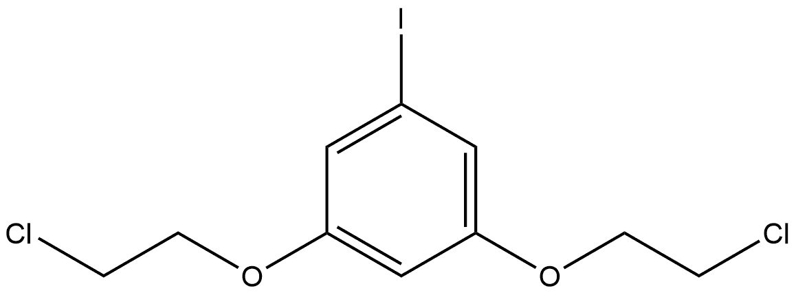 1,3-Bis(2-chloroethoxy)-5-iodobenzene Structure