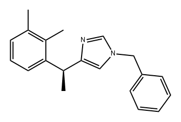 1H-Imidazole, 4-[(1S)-1-(2,3-dimethylphenyl)ethyl]-1-(phenylmethyl)- Structure