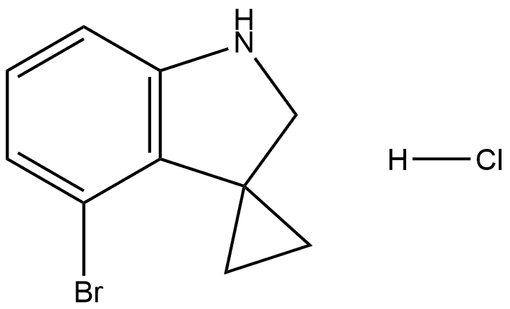 4'-bromospiro[cyclopropane-1,3'-indoline] hydrochloride 구조식 이미지