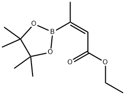 2-Butenoic acid, 3-(4,4,5,5-tetramethyl-1,3,2-dioxaborolan-2-yl)-, ethyl ester, (2E)- Structure