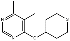 4,5-Dimethyl-6-(thian-4-yloxy)pyrimidine Structure