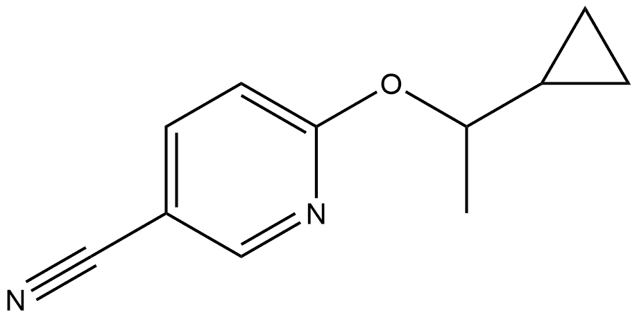 6-(1-Cyclopropylethoxy)-3-pyridinecarbonitrile Structure