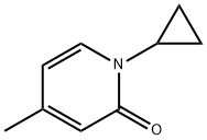 2(1H)-Pyridinone, 1-cyclopropyl-4-methyl- Structure