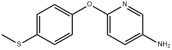 6-[4-(Methylsulfanyl)phenoxy]pyridin-3-amine Structure