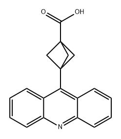 Bicyclo[1.1.1]pentane-1-carboxylic acid, 3-(9-acridinyl)- Structure