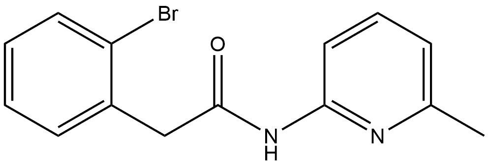 2-Bromo-N-(6-methyl-2-pyridinyl)benzeneacetamide Structure