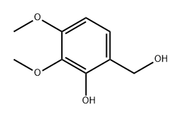 Benzenemethanol, 2-hydroxy-3,4-dimethoxy- Structure