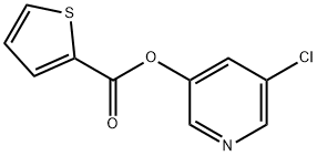 2-Thiophenecarboxylic acid, 5-chloro-3-pyridinyl ester Structure