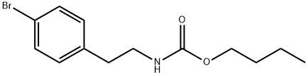 Carbamic acid, N-[2-(4-bromophenyl)ethyl]-, butyl ester Structure