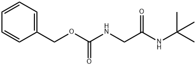 Carbamic acid, N-[2-[(1,1-dimethylethyl)amino]-2-oxoethyl]-, phenylmethyl ester 구조식 이미지