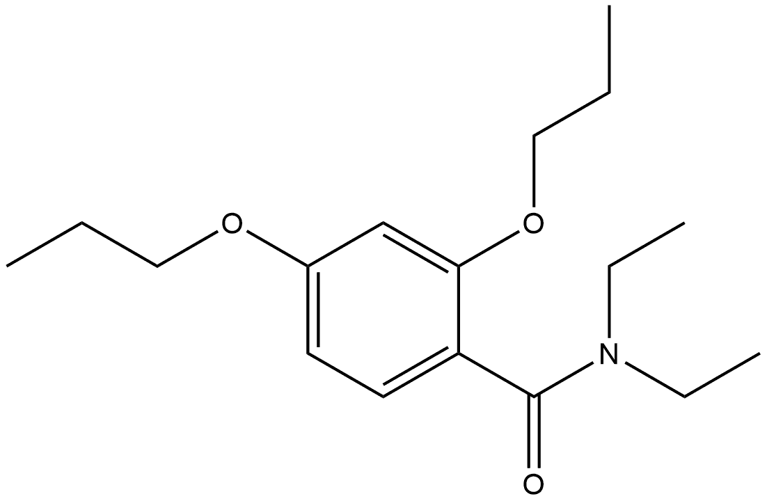 N,N-Diethyl-2,4-dipropoxybenzamide Structure