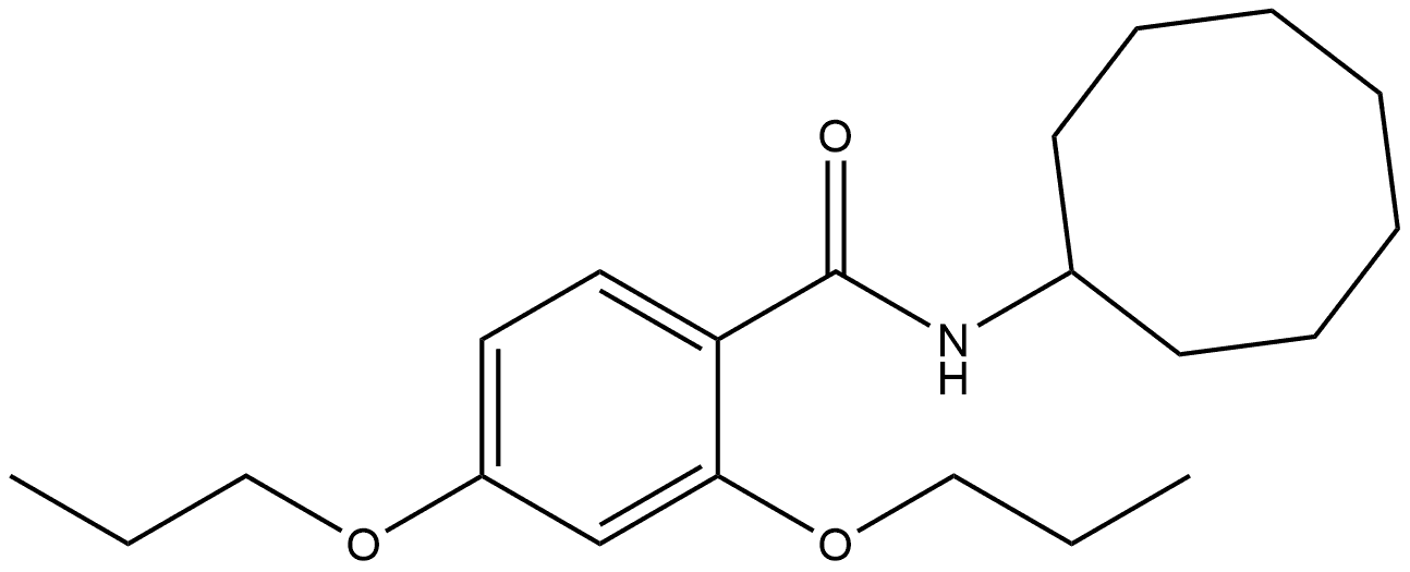 N-Cyclooctyl-2,4-dipropoxybenzamide Structure