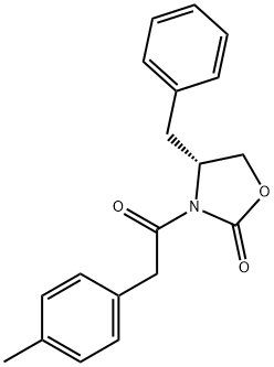 2-Oxazolidinone, 3-[2-(4-methylphenyl)acetyl]-4-(phenylmethyl)-, (4R)- Structure