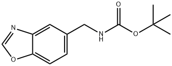 Carbamic acid, N-(5-benzoxazolylmethyl)-, 1,1-dimethylethyl ester Structure