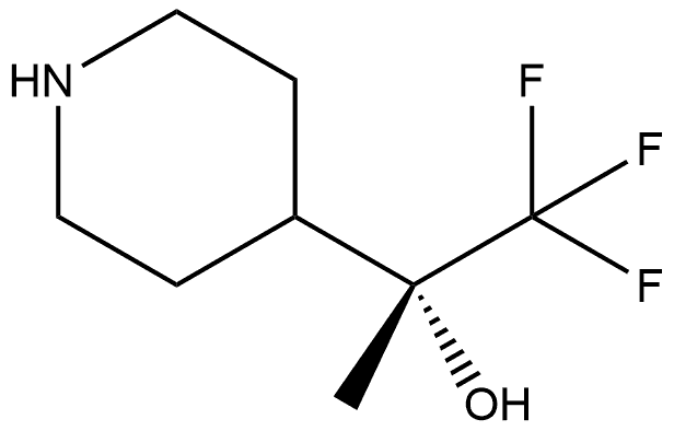 (R)-1,1,1-trifluoro-2-(piperidin-4-yl)propan-2-ol Structure