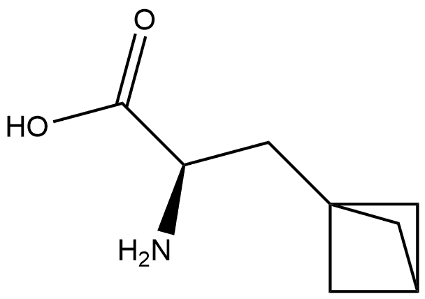 Bicyclo[1.1.1]pentane-1-propanoic acid, α-amino-, (αR)- Structure