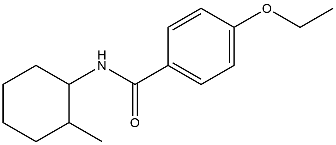 4-Ethoxy-N-(2-methylcyclohexyl)benzamide Structure