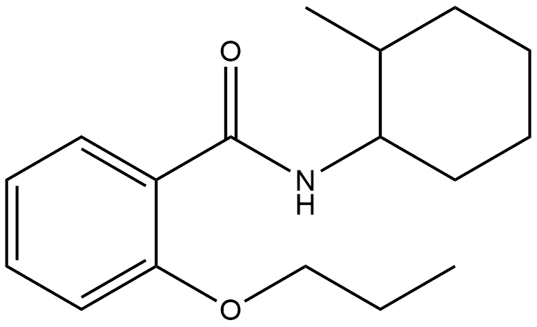 N-(2-Methylcyclohexyl)-2-propoxybenzamide Structure