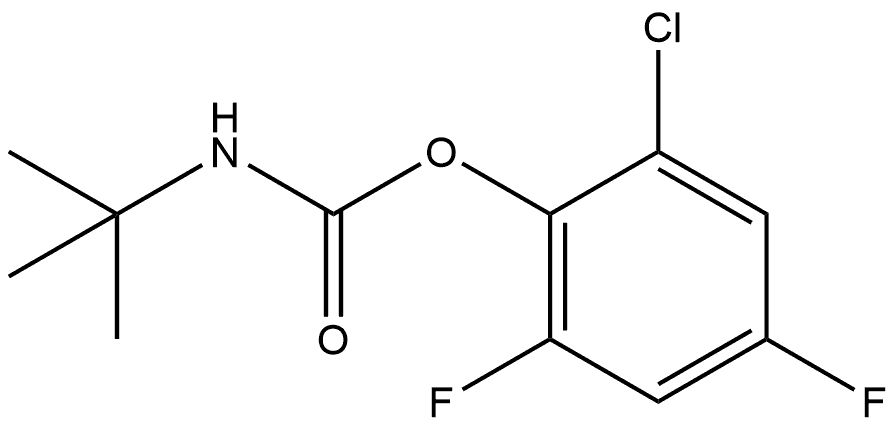 2-Chloro-4,6-difluorophenyl N-(1,1-dimethylethyl)carbamate Structure