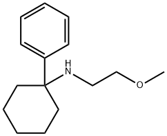 Cyclohexanamine, N-(2-methoxyethyl)-1-phenyl- Structure