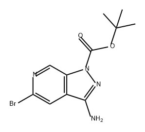 1H-Pyrazolo[3,4-c]pyridine-1-carboxylic acid, 3-amino-5-bromo-, 1,1-dimethylethyl ester Structure