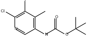 Carbamic acid, N-(6-chloro-5-fluoro-4-methyl-3-pyridinyl)-, 1,1-dimethylethyl ester 구조식 이미지