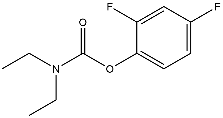 2,4-Difluorophenyl N,N-diethylcarbamate Structure