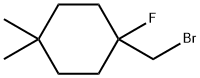 Cyclohexane, 1-(bromomethyl)-1-fluoro-4,4-dimethyl- 구조식 이미지