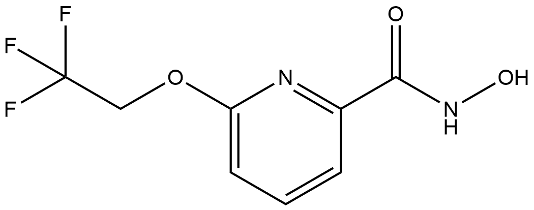 N-Hydroxy-6-(2,2,2-trifluoroethoxy)-2-pyridinecarboxamide Structure