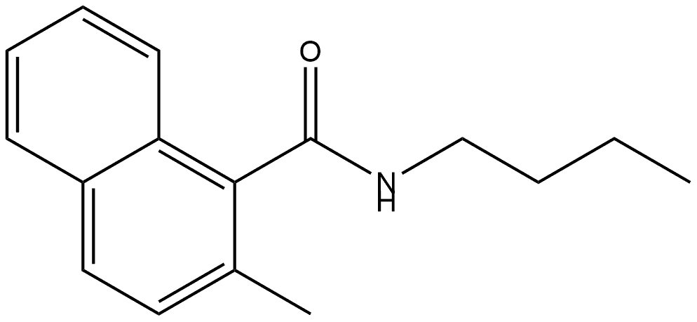 N-Butyl-2-methyl-1-naphthalenecarboxamide Structure