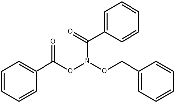 Benzoic acid, benzoyl(phenylmethoxy)azanyl ester 구조식 이미지