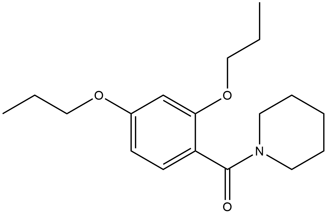 (2,4-Dipropoxyphenyl)-1-piperidinylmethanone Structure