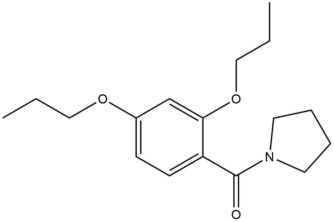 (2,4-Dipropoxyphenyl)-1-pyrrolidinylmethanone Structure