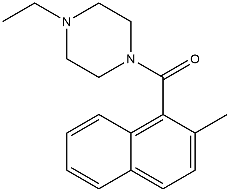 (4-Ethyl-1-piperazinyl)(2-methyl-1-naphthalenyl)methanone Structure