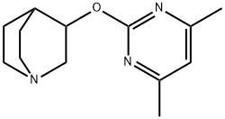 3-((4,6-Dimethylpyrimidin-2-yl)oxy)quinuclidine Structure