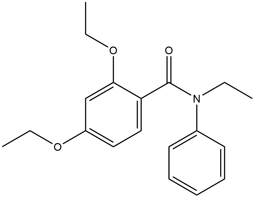 2,4-Diethoxy-N-ethyl-N-phenylbenzamide Structure