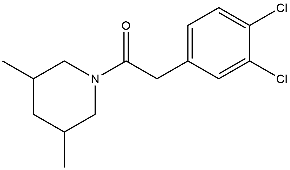 2-(3,4-Dichlorophenyl)-1-(3,5-dimethyl-1-piperidinyl)ethanone Structure