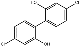 [1,1'-Biphenyl]-2,2'-diol, 4,4'-dichloro- Structure