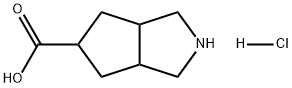 Cyclopenta[c]pyrrole-5-carboxylic acid, octahydro-, hydrochloride (1:1) Structure