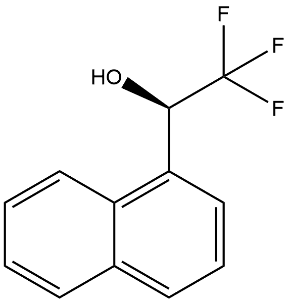 1-Naphthalenemethanol, α-(trifluoromethyl)-, (αR)- Structure